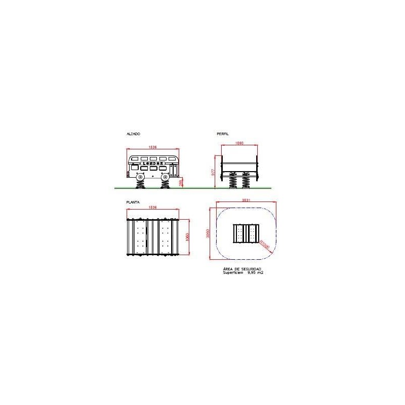 BALANCÍN MUELLES LONDON BUS 8 PLAZAS