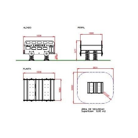 BALANCÍN MUELLES LONDON BUS 8 PLAZAS