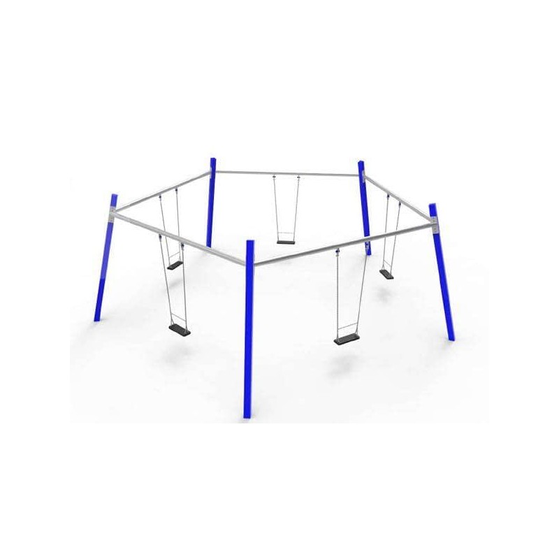 Columpio múltiple uso público de 5 plazas...