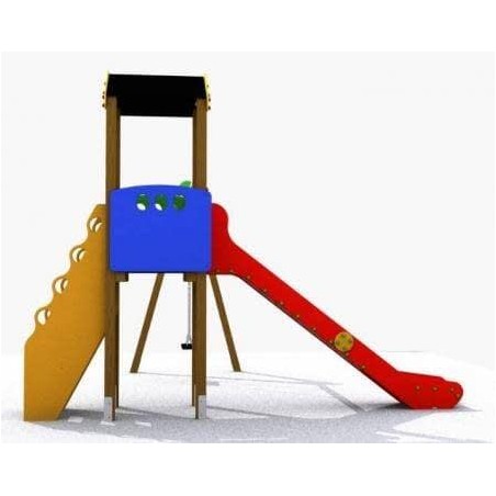 Parque infantil Torre Mundo con 1 asiento