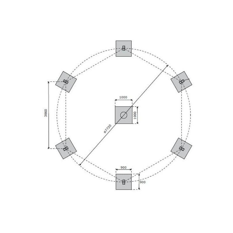Pirámide de Trepa de 4,5 metros
