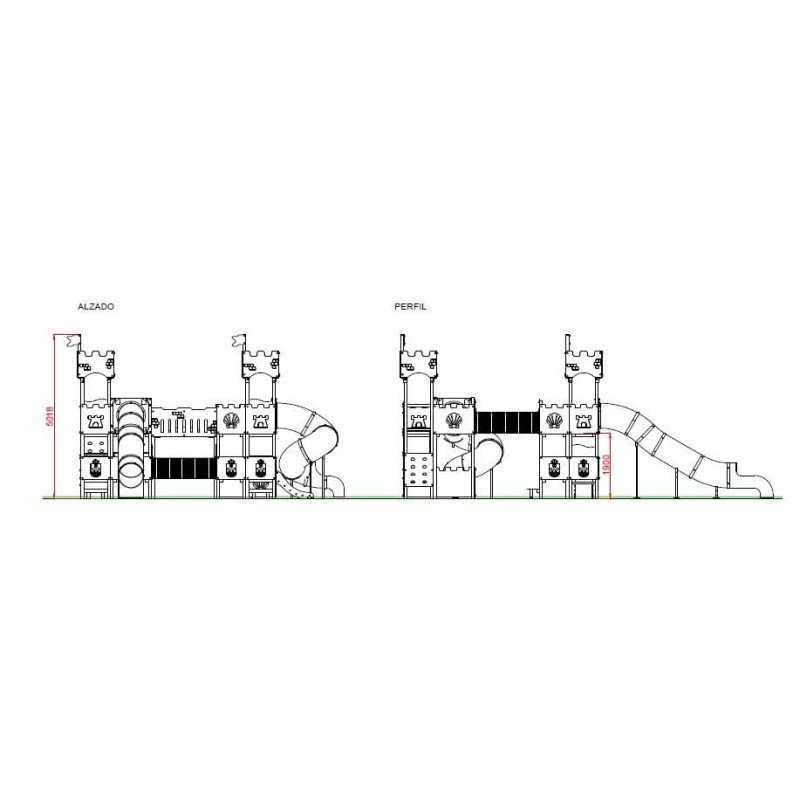 PARQUE INFANTIL MAXI TORRE CASTILLO