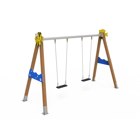 COLUMPIO DOBLE PEZ USO PÚBLICO (configurar asientos)