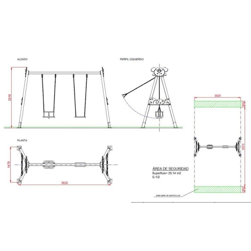 COLUMPIO DOBLE CANGREJO USO PÚBLICO...