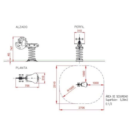 BALANCÍN MUELLE TRICERATOPS