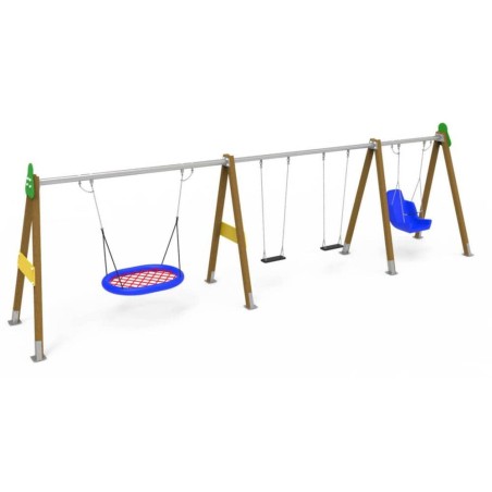 Columpio múltiple uso público
