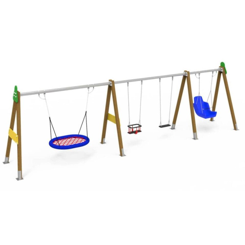 Columpio múltiple uso público