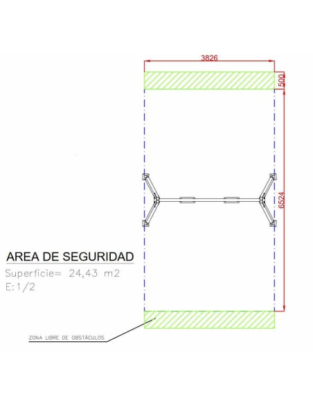 Columpio doble uso público (configurar asientos)