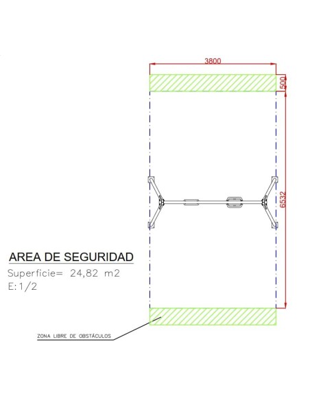 Columpio doble metálico galvanizado (configurar asientos)