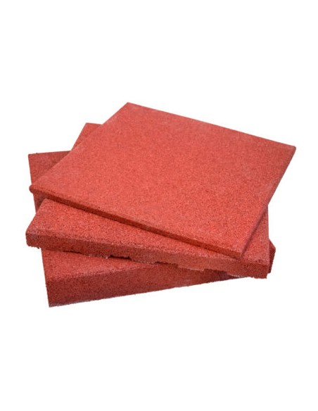 100, 150 o 200M2 de Losetas de Caucho 500x500x40mm (seleccione cantidad y color)
