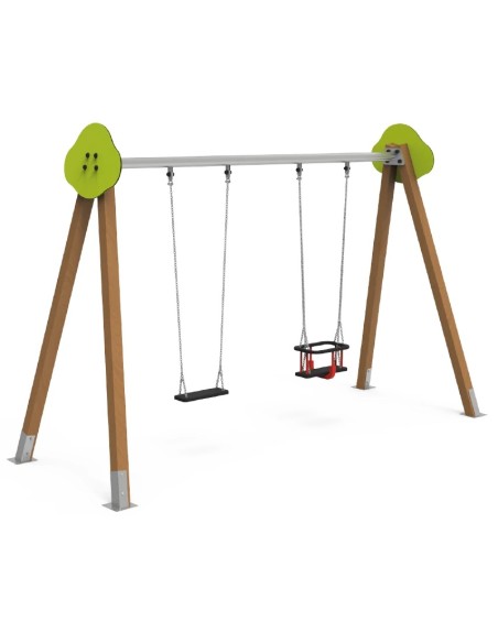 Columpio Doble uso público Abstract Compac (configurar asientos)